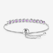Bids.com 2.64 Carat Genuine Amethyst .925 Sterling Silver Bracelet Bracelets White Smoke size 10.00