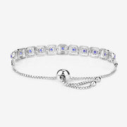 Bids.com 1.10 Carat Genuine Tanzanite .925 Sterling Silver Bracelet Bracelets White Smoke size 10.00