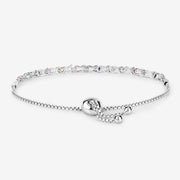 Bids.com 0.88 Carat Genuine Multi Sapphire .925 Sterling Silver Bracelet Bracelets White Smoke size 10.00