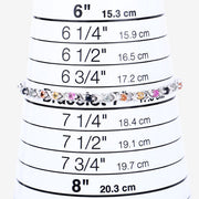 Bids.com 0.88 Carat Genuine Multi Sapphire .925 Sterling Silver Bracelet Bracelets White Smoke size 10.00