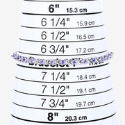 Bids.com 0.91 Carat Genuine Tanzanite .925 Sterling Silver Bracelet Bracelets White Smoke size 10.00