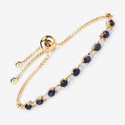 Bids.com 1.83 Carat Genuine Blue Sapphire and White Diamond .925 Sterling Silver Bracelet Bracelets White Smoke size 10.00