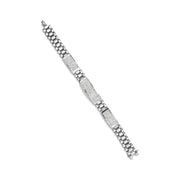 Bids.com 14K White Gold 12.0 Cttw Men's Invisible Set Princess Diamond Tennis Bracelet (G-H Color, VS1-VS2 Clarity) - Size 8.5" Inches Bracelets White Smoke White.Gold / 8.5