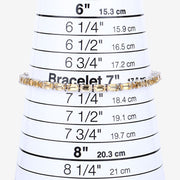 Bids.com 12.80 Carat Genuine Citrine .925 Sterling Silver Bracelet Bracelets White Smoke size 7.00