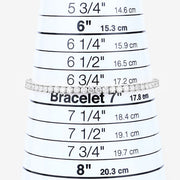Bids.com 5.10 Carat Lab Grown Diamond 14K White Gold Bracelet Bracelets White Smoke size 7.00