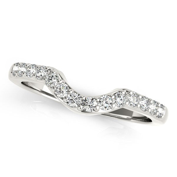Bids.com 14k White Gold Pave Set Diamond Curved Wedding Band (1/4 cttw) Rings White Smoke 3 / White Gold,3.5 / White Gold,4 / White Gold,4.5 / White Gold,5 / White Gold,5.5 / White Gold,6 / White Gold,6.5 / White Gold,7 / White Gold,7.5 / White Gold,8 / White Gold,8.5 / White Gold,9 / White Gold