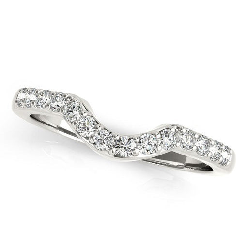 Bids.com 14k White Gold Pave Set Diamond Curved Wedding Band (1/4 cttw) Rings White Smoke 3 / White Gold,3.5 / White Gold,4 / White Gold,4.5 / White Gold,5 / White Gold,5.5 / White Gold,6 / White Gold,6.5 / White Gold,7 / White Gold,7.5 / White Gold,8 / White Gold,8.5 / White Gold,9 / White Gold