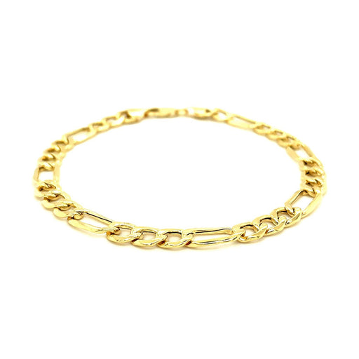 Bids.com 6.5mm 14k Yellow Gold Lite Figaro Bracelet Bracelets White Smoke 8.5 / Yellow Gold
