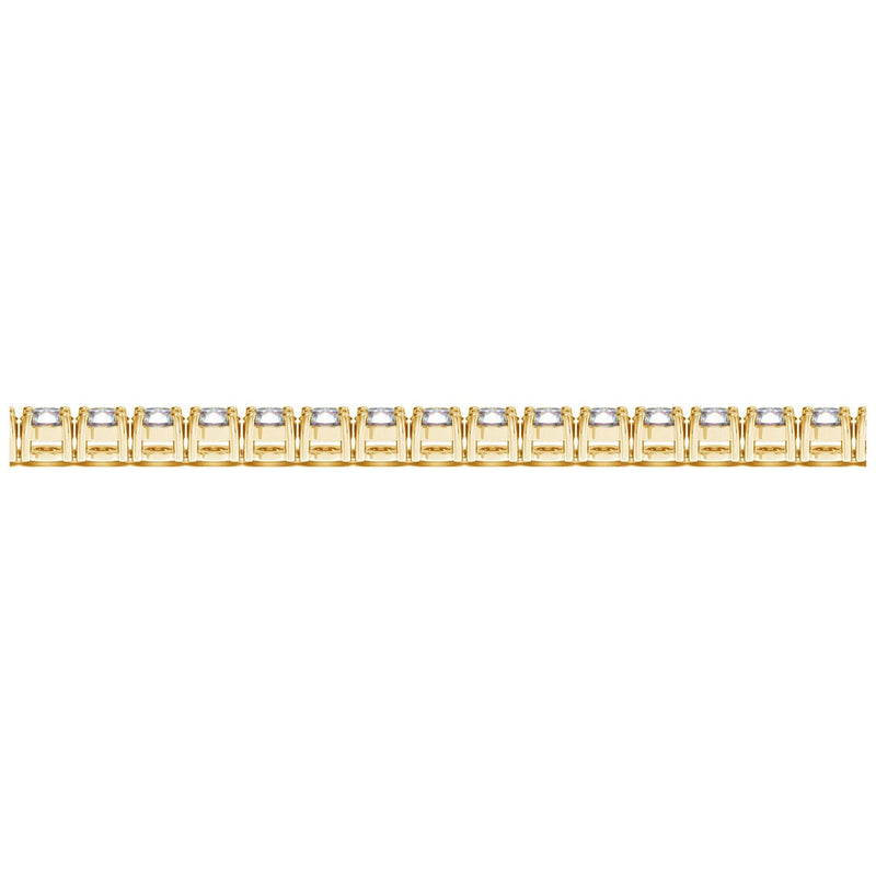 Bids.com Lab Grown Round Diamond Tennis Bracelet in 14k Yellow Gold (8 cctw F/G  VS2/SI1) Bracelets Pale Goldenrod 7 / Yellow Gold
