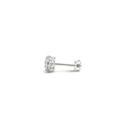 Bids.com 1 cttw Certified IGI Lab Grown Round Diamond Stud Earrings 14k White Gold (G/VS2) Earrings White Smoke White Gold