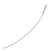 Bids.com 14k White Gold Necklace in a Round Omega Chain Style Necklaces White Smoke 16 / White Gold,17 / White Gold,18 / White Gold,20 / White Gold