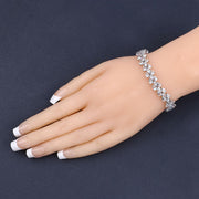 Bids.com 14.11 Carat Genuine Aquamarine .925 Sterling Silver Bracelet Bracelets Dark Slate Gray size 7.50,size 7.00,size 7.25