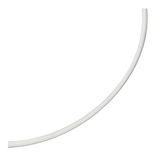Bids.com 4.0mm 14k Two Tone Gold Reversible Omega Necklace Necklaces White Smoke 16 / Two-Tone Gold,17 / Two-Tone Gold,18 / Two-Tone Gold,20 / Two-Tone Gold