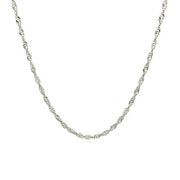 Bids.com 10k White Gold Singapore Chain 1.5mm Necklaces White Smoke 16 / White Gold,18 / White Gold,20 / White Gold,One / White Gold