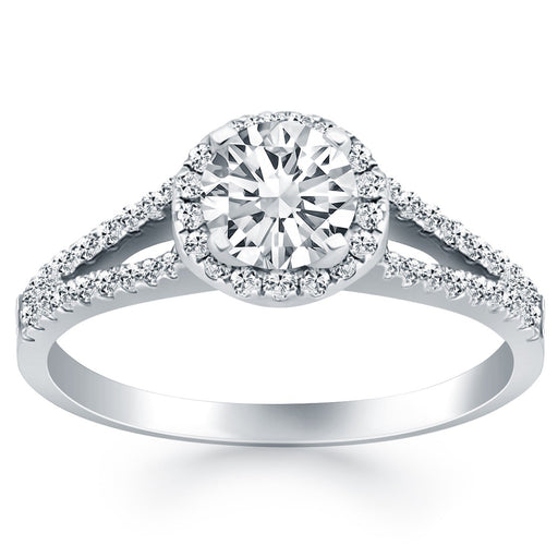 Bids.com 14k White Gold Diamond Halo Split Shank Engagement Ring Rings White Smoke 4 / White Gold,4.5 / White Gold,5 / White Gold,5.5 / White Gold,6 / White Gold,6.5 / White Gold,7 / White Gold,7.5 / White Gold,8 / White Gold,8.5 / White Gold,9 / White Gold
