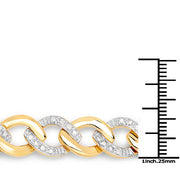 Bids.com 0.70 Carat Genuine White Diamond .925 Sterling Silver Bracelet Bracelets White Smoke size 7.50,size 7.75,size 7.00,size 7.25