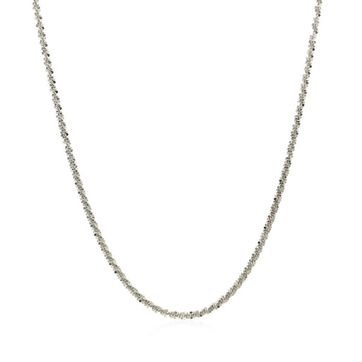 Bids.com 14k White Gold Sparkle Chain 1.5mm Necklaces White Smoke 16 / White Gold,18 / White Gold,20 / White Gold,One / White Gold