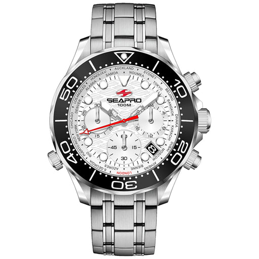 Bids.com Seapro Men's Mondial Timer Watches White Smoke