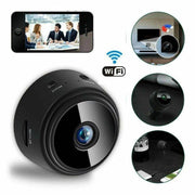 SmartPursue™ Mini Wireless Magnetic Security Camera Mini Camera White Smoke Black / USB