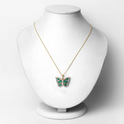Bids.com 1.91 Carat Genuine Emerald and White Zircon .925 Sterling Silver Pendant Pendants White Smoke