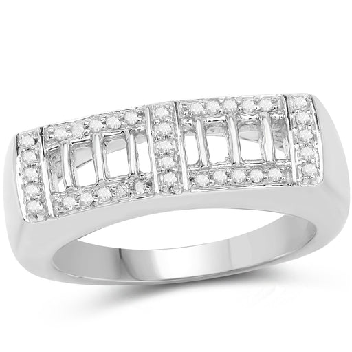 Bids.com 14K Yellow Gold Plated 0.19 Carat Genuine White Diamond .925 Sterling Silver Ring Rings White Smoke size 10.00,size 6.00,size 9.00,size 11.00,size 7.00,size 8.00