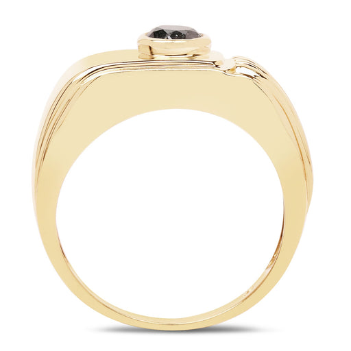 Bids.com 14K Yellow Gold Plated 0.25 Carat Genuine Black Diamond .925 Sterling Silver Ring Rings White Smoke size 8.00,size 9.00,size 9.50,size 6.00,size 7.00