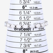 Bids.com 10.26 Carat Genuine Opal .925 Sterling Silver Bracelet Bracelets White Smoke size 7.00