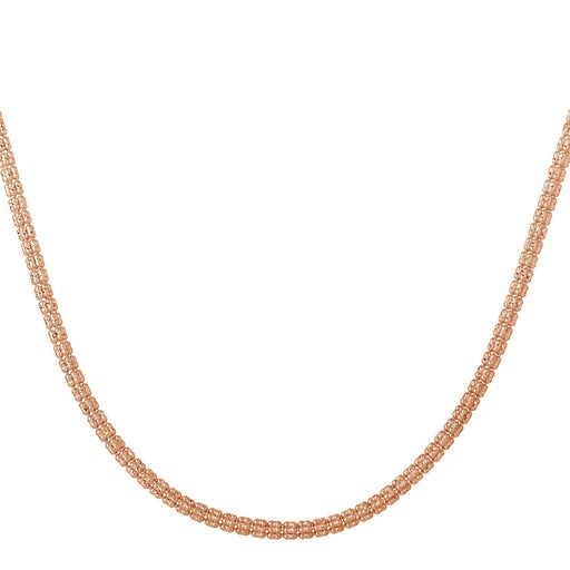Bids.com Ice Barrel Chain in 14k Rose Gold (3.10 mm) Necklaces White Smoke 16 / Rose Gold,18 / Rose Gold,20 / Rose Gold,22 / Rose Gold