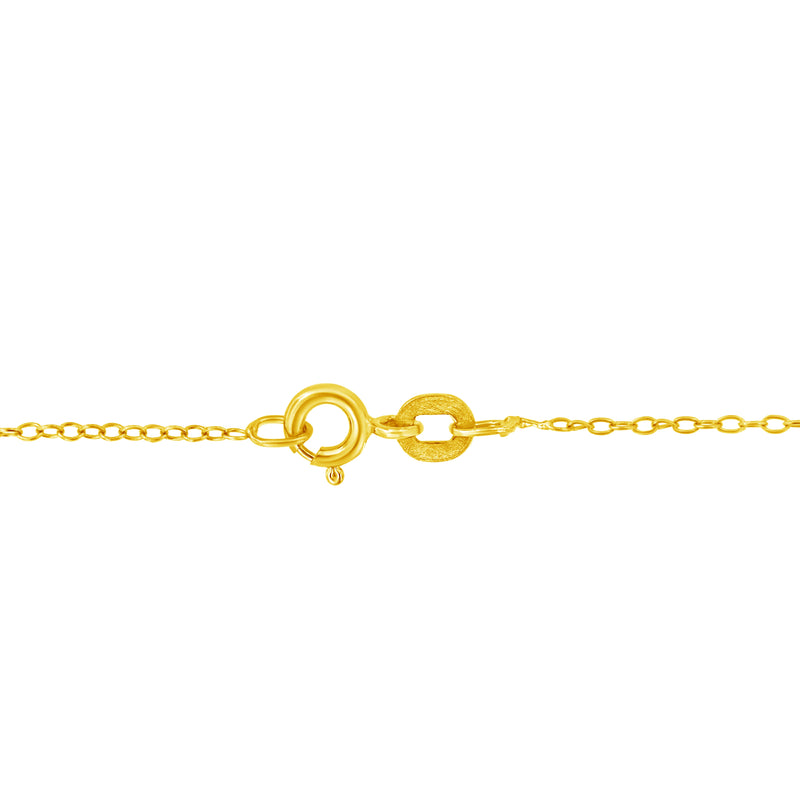 Bids.com 10K Yellow Gold Plated .925 Sterling Silver Diamond Accent Cross Ribbon 18" Pendant Necklace (I-J Color, I2-I3 Clarity) Necklaces White Smoke White.Sterling Silver / 18,Yellow.Sterling Silver / 18