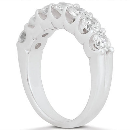 Bids.com 14k White Gold Diamond Scalloped Shared U Prong Setting Wedding Ring Band Rings White Smoke 4 / White Gold,4.5 / White Gold,5 / White Gold,5.5 / White Gold,6 / White Gold,6.5 / White Gold,7 / White Gold,7.5 / White Gold,8 / White Gold,8.5 / White Gold,9 / White Gold