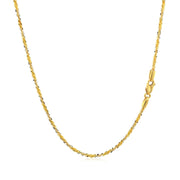 Bids.com 14k White and Yellow Gold Two Tone Sparkle Chain 1.5mm Necklaces White Smoke 16 / Two-Tone Gold,18 / Two-Tone Gold,20 / Two-Tone Gold,One / Two-Tone Gold