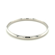 Bids.com Classic Bangle in 14k White Gold (5.0mm) Bracelets White Smoke 7 / White Gold,8 / White Gold
