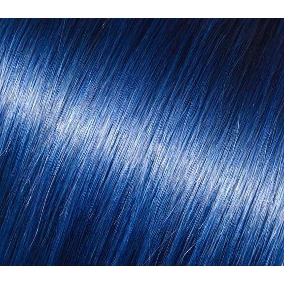 VIP Extensions Babe I-Tip 18" 100% Human Hair Straight 20 pcs Hair Extension Midnight Blue blue-malorie