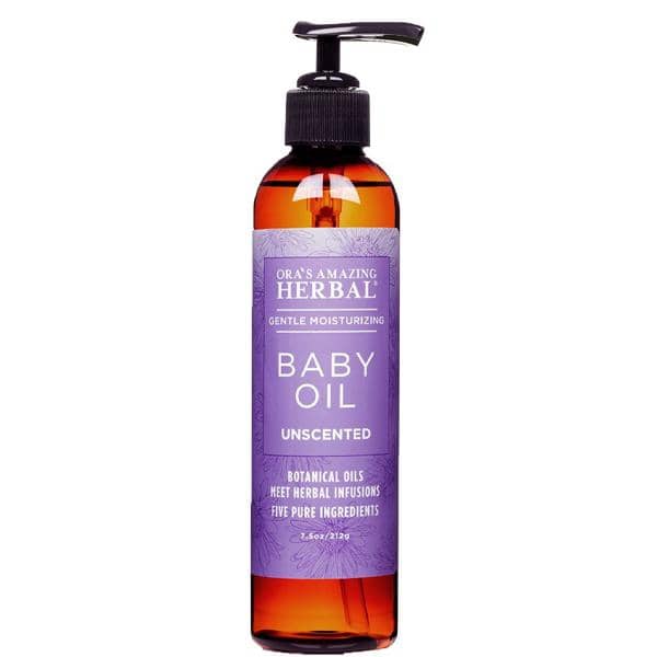 Ora's Amazing Herbal Baby Oil with Calendula and Licorice White Smoke 7.5 oz,2 oz