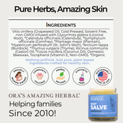 Ora's Amazing Herbal Baby Salve Lavender Jar 4oz,Jar 1oz,1 oz & 4 oz