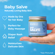 Ora's Amazing Herbal Baby Salve Medium Turquoise Jar 4oz,Jar 1oz,1 oz & 4 oz