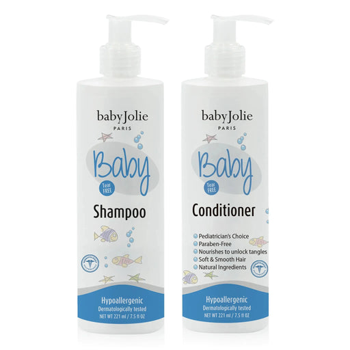 Baby Jolie Paris Baby Shampoo & Conditioner | Baby Bath Set Kits de shampoo e condicionador > shampoo > conditioner > baby shampoo > infant shampoo > toddler shampoo > condicionador > shampo e condicionador para bebes White Smoke