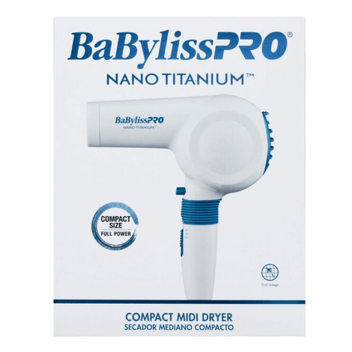VIP Extensions BaBylissPRO Nano Titanium Compact Midi Dryer Hair Tools Lavender