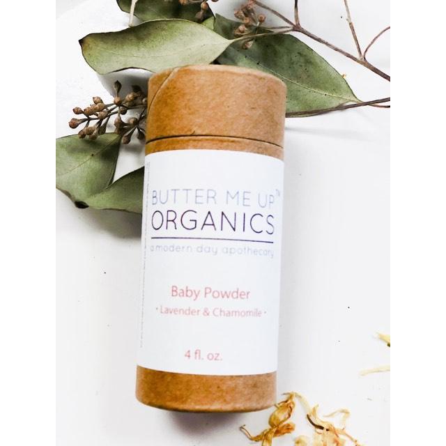 Butter Me Up Organics All Natural Talc Free Baby Powder / Organic Baby Powder / Feminine Powder Baby Beige