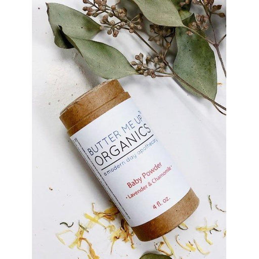 Butter Me Up Organics All Natural Talc Free Baby Powder / Organic Baby Powder / Feminine Powder Baby Light Gray