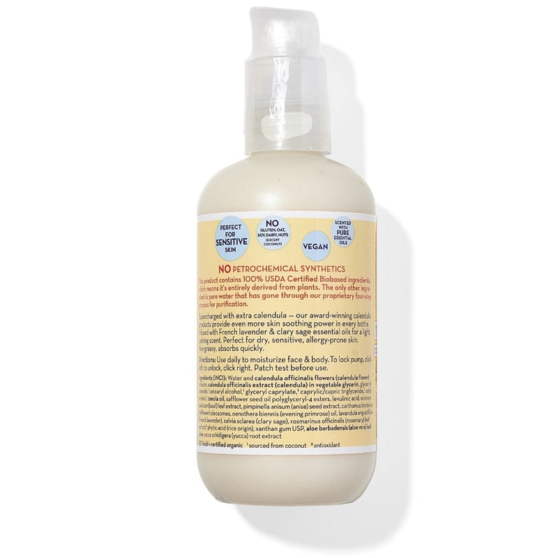 California Baby Calendula™ Everyday Lotion Lotions White Smoke 8.5oz/251mL,19oz/562mL,64oz/half gallon,2oz/59ml