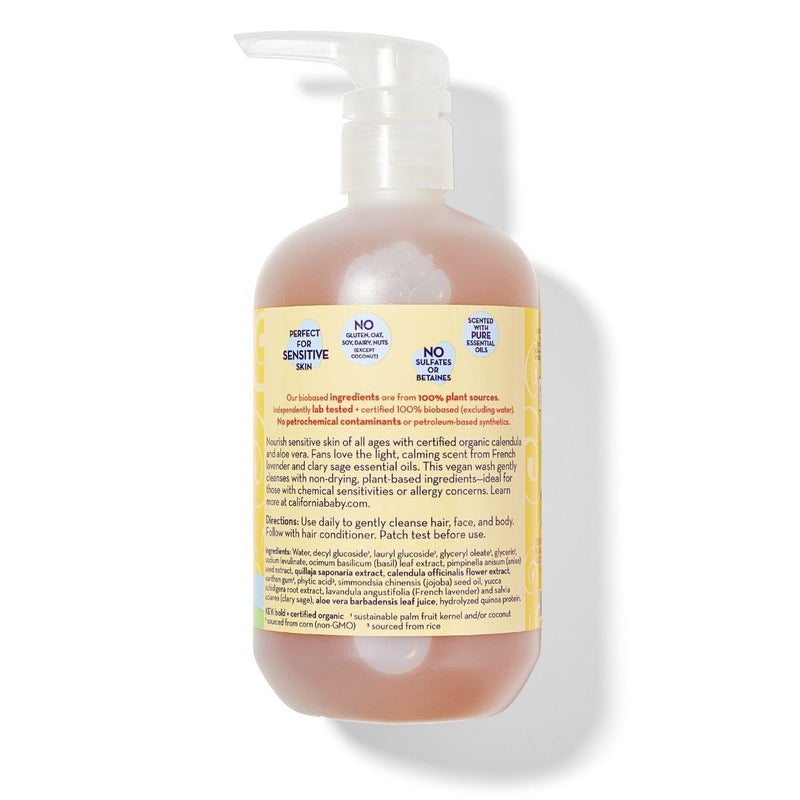 California Baby Calendula™ Shampoo & Bodywash Shampoo & Bodywash White Smoke 8.5oz/251mL,19oz/562mL,64oz/half gallon,2oz/59mL