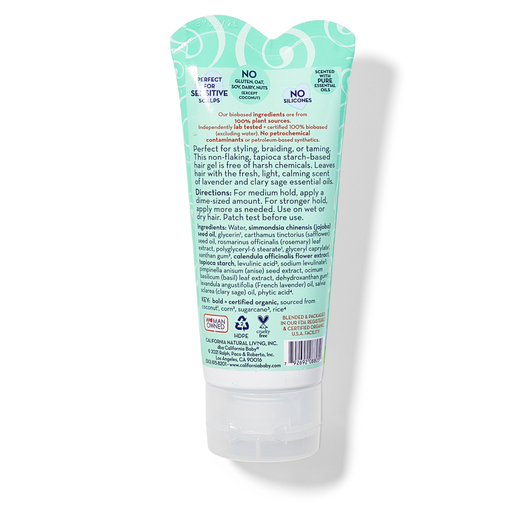 California Baby Calming™ Jelly Mousse Hair Gel Hair Gel & Detangler White Smoke 2.9oz/82g