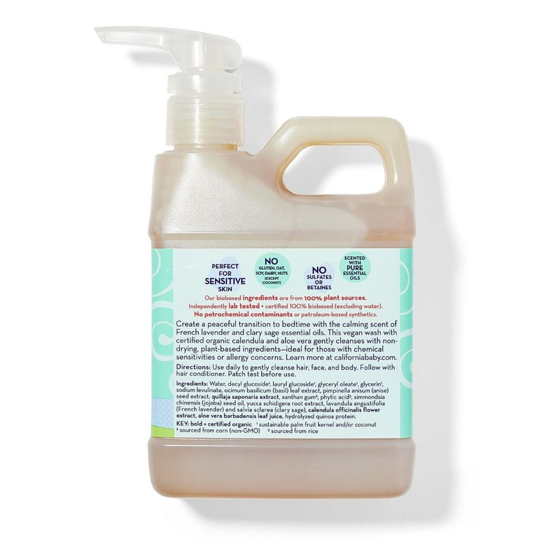 California Baby Calming™ Shampoo & Bodywash Shampoo & Bodywash White Smoke 8.5oz/251mL,17.5oz/517mL,19oz/562mL,64oz/half gallon,2oz/59mL