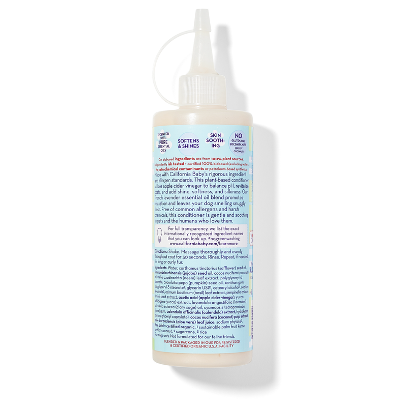 California Baby Calming™  Puppy + Dog Conditioner Fur Baby White Smoke 10oz/295mL