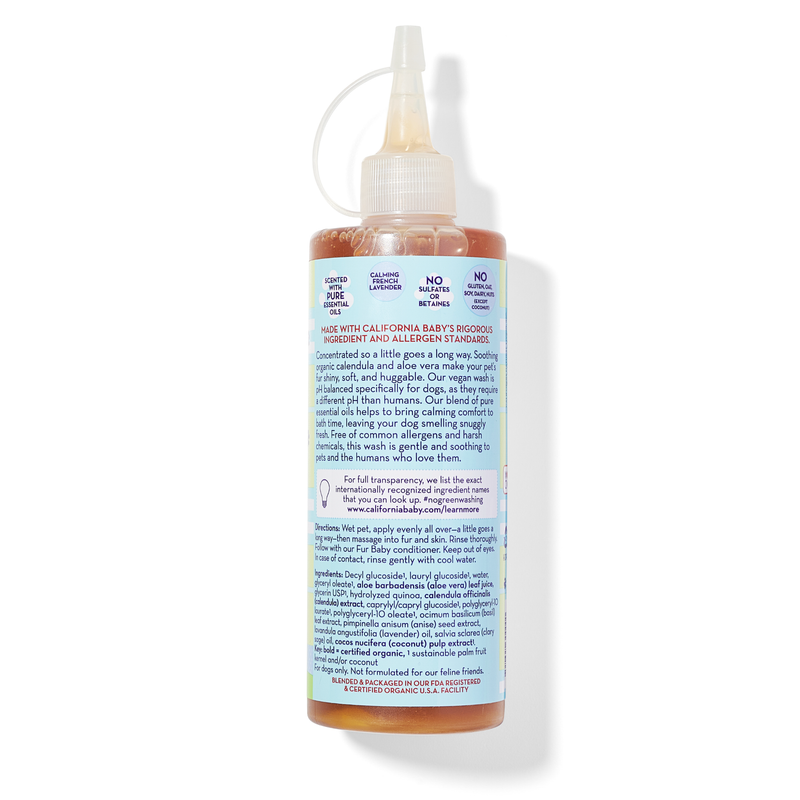California Baby Calming™ Puppy + Dog Wash Fur Baby White Smoke 10oz/295mL