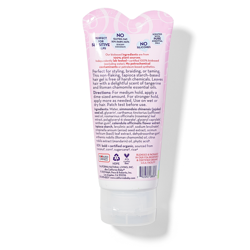 California Baby Overtired & Cranky™ Jelly Mousse Hair Gel Hair Gel & Detangler White Smoke 2.9oz/82g,0.5oz/14g