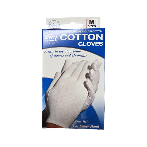 Cara Cara Dermatological Cotton Gloves Medium Cotton Gloves Light Gray
