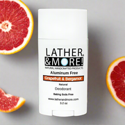 Lather and More! Grapefruit and Bergamot Natural Deodorant deodorant White Smoke