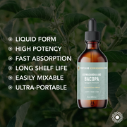 Portland Ashwagandha Farm Ashwagandha Bacopa - Spagyric Tincture Tincture Black 2oz,4oz